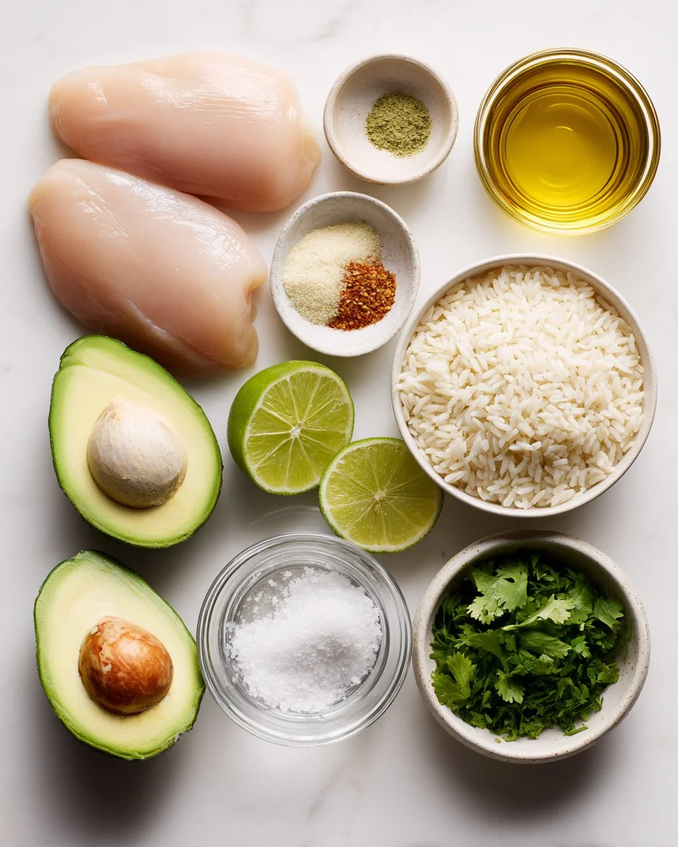 Honey Lime Chicken with Avocado Rice