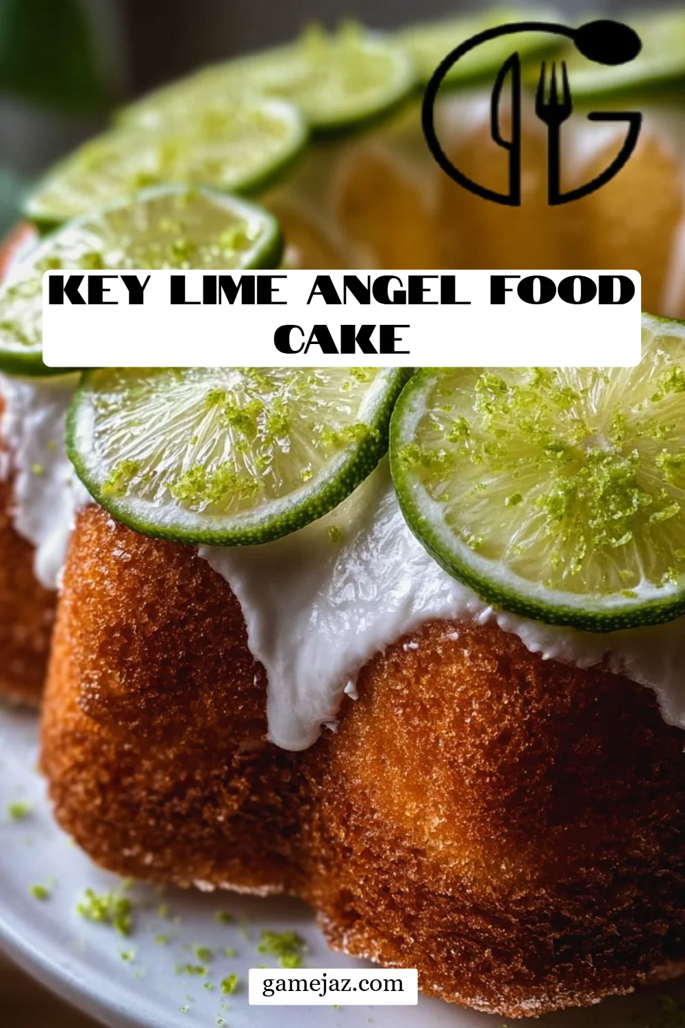 Key Lime Angel Food Cake