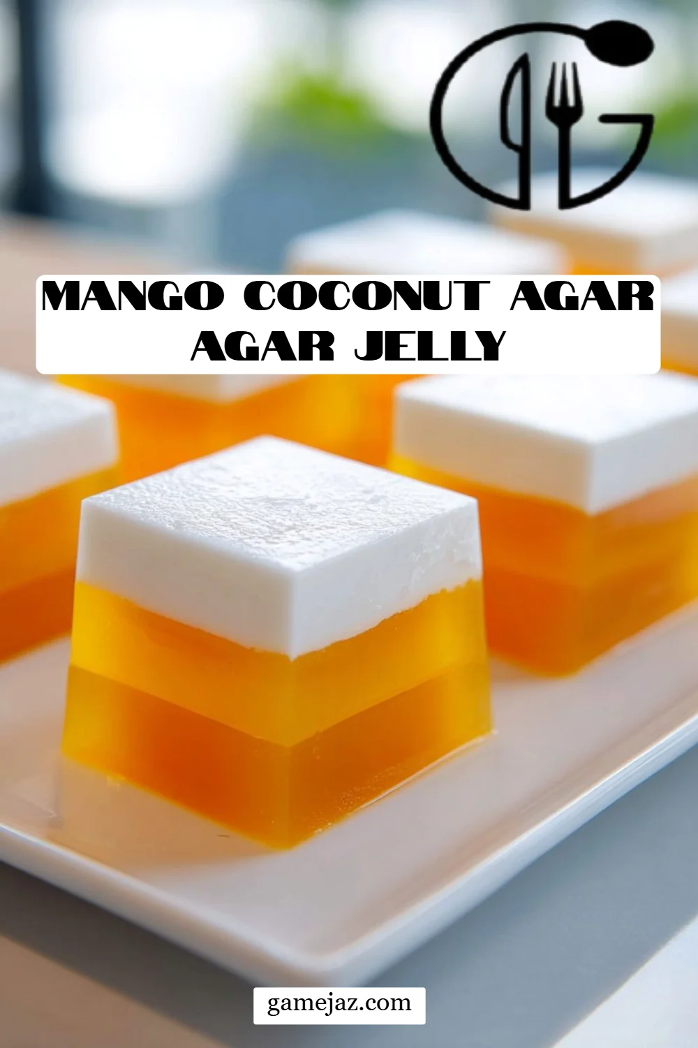 Mango Coconut Agar Agar Jelly