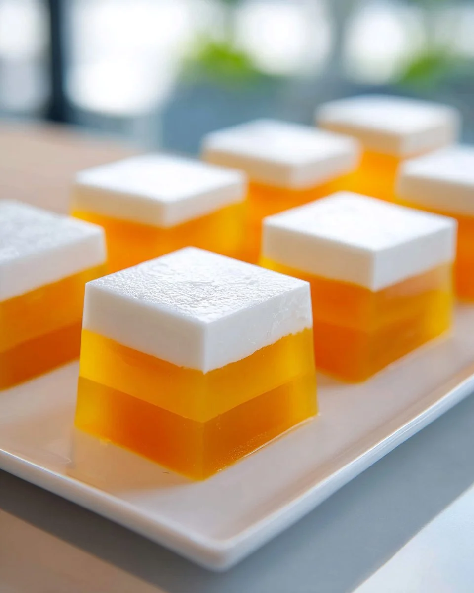 Mango Coconut Agar Agar Jelly