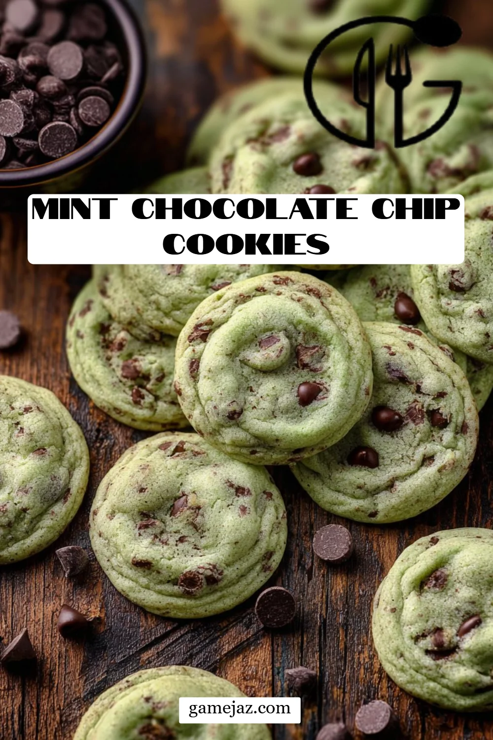 Mint Chocolate Chip Cookies