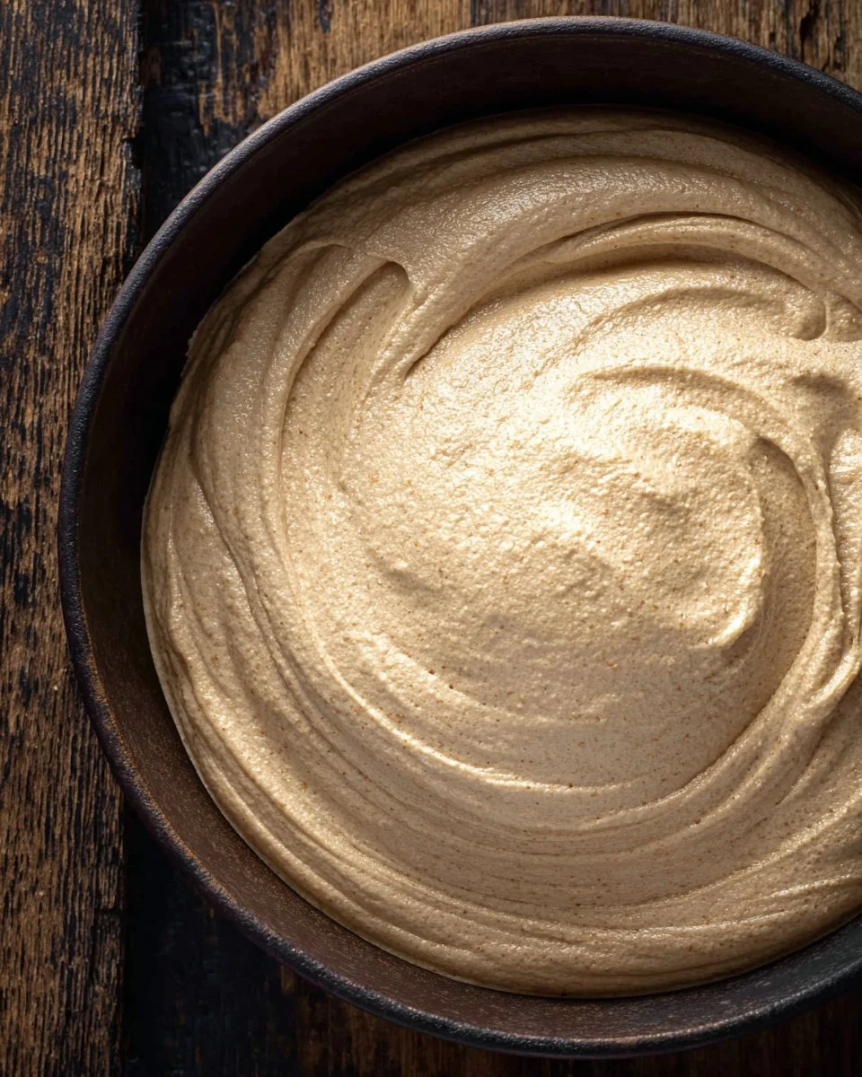 Delicious Molasses Cream Cheese Frosting topping on a dessert