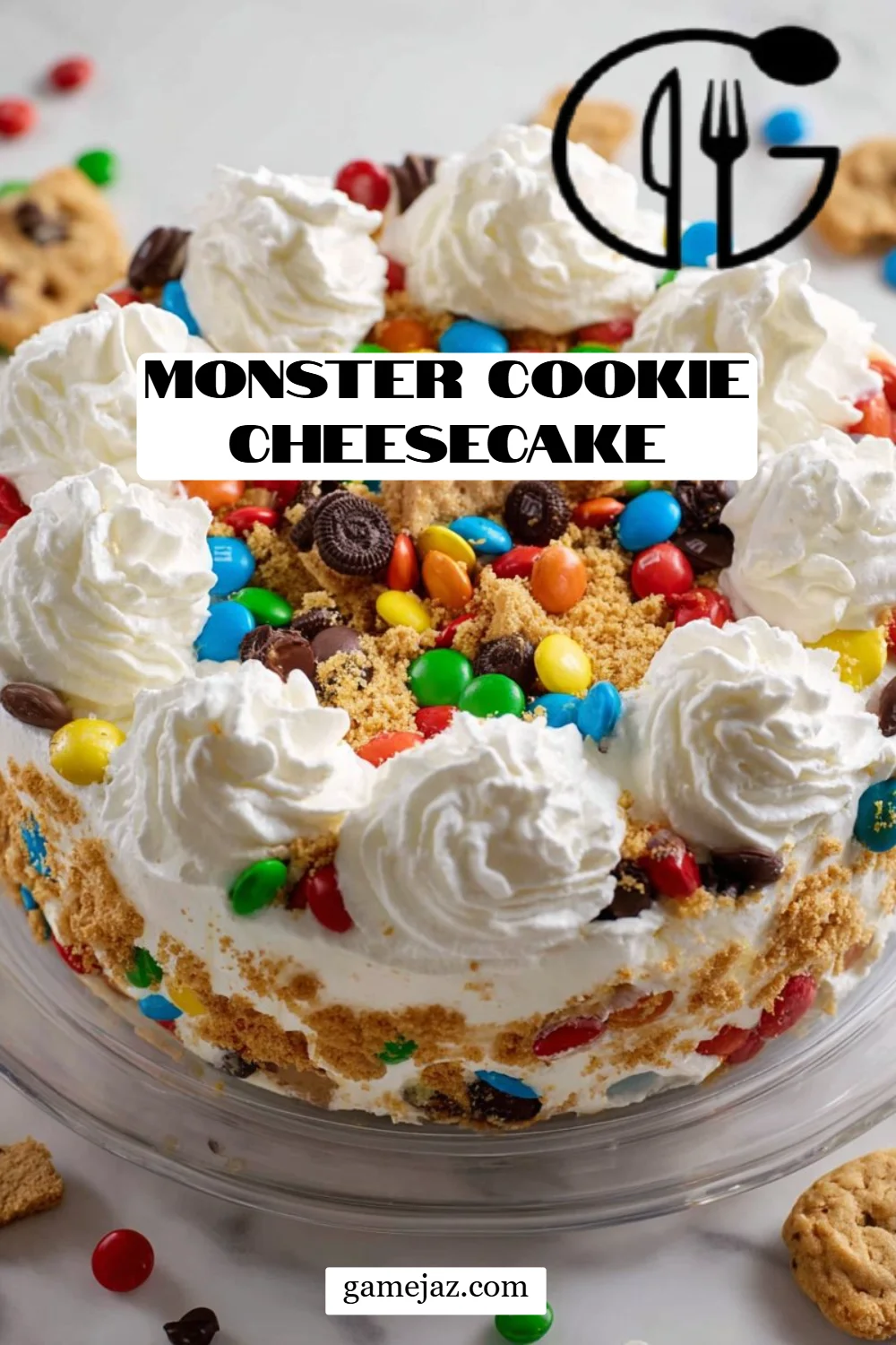 Monster Cookie Cheesecake