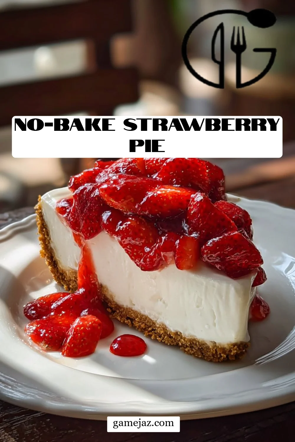 No-Bake Strawberry Pie