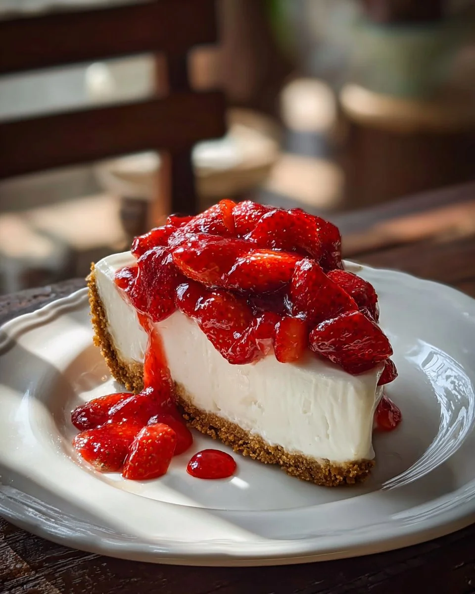 No-Bake Strawberry Pie
