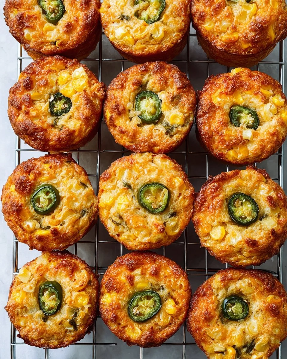 Healthy cauliflower and corn muffins ready to be served on a plate.