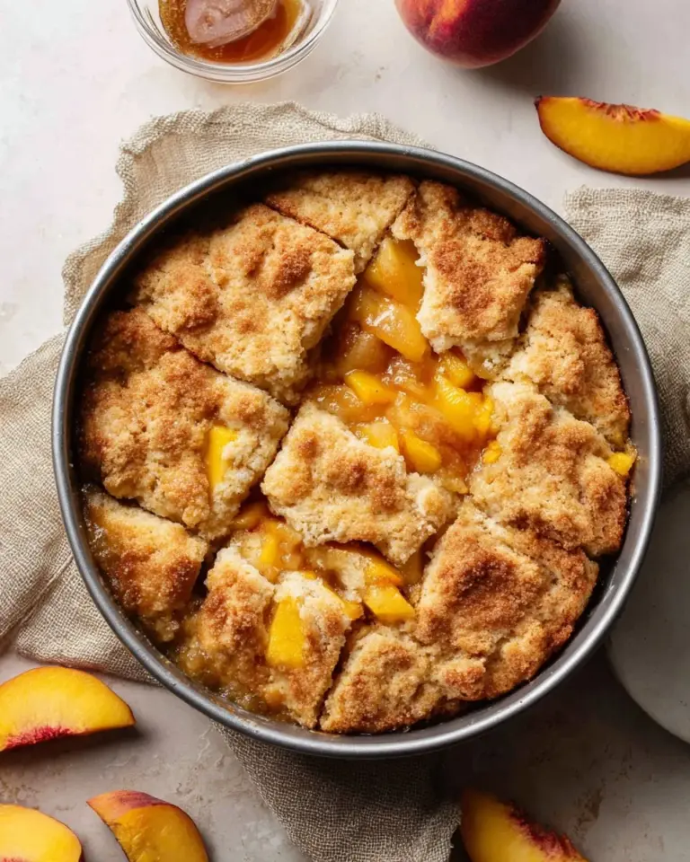 Delicious Peach Butter Swim Biscuits served on a plate