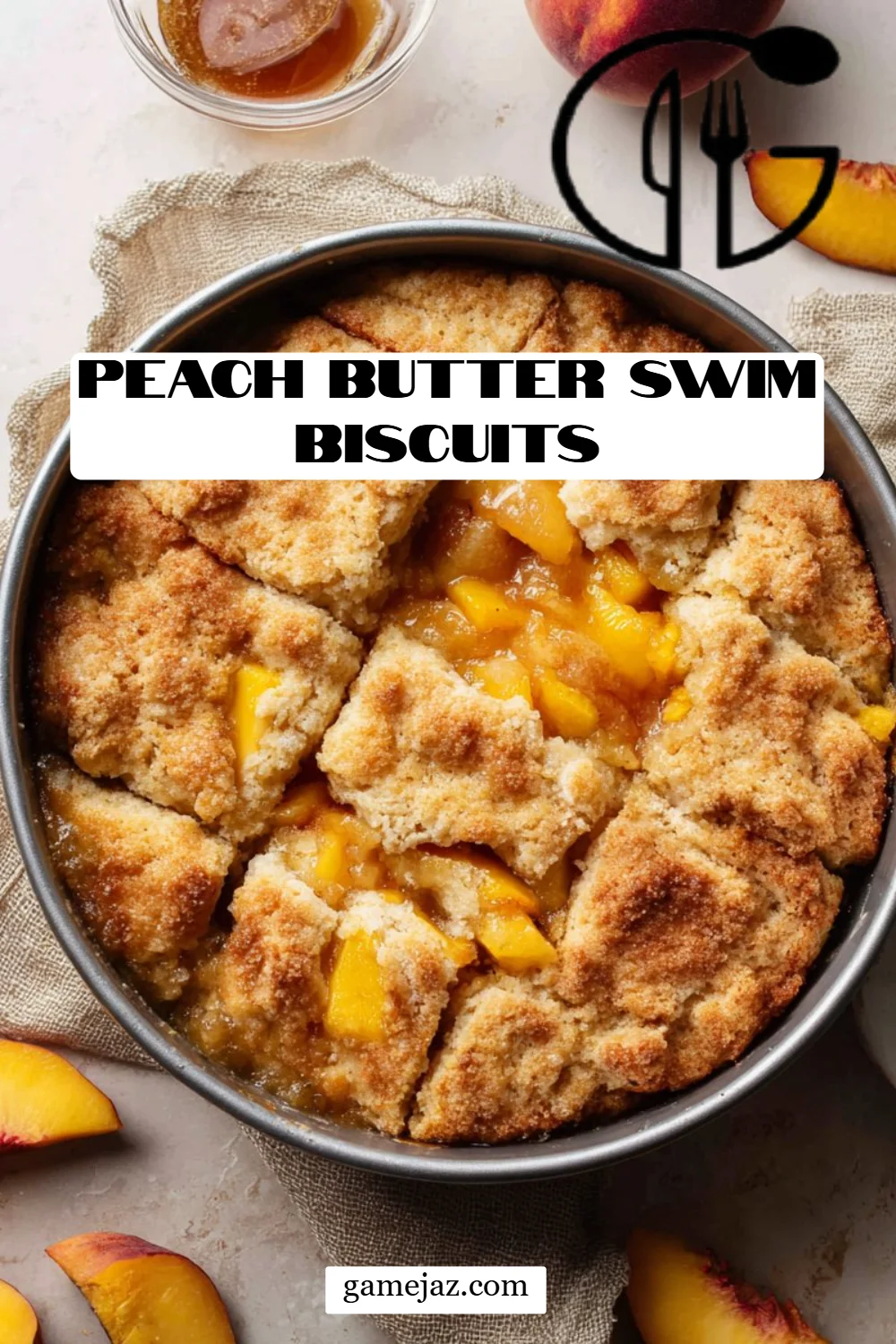 Peach Butter Swim Biscuits