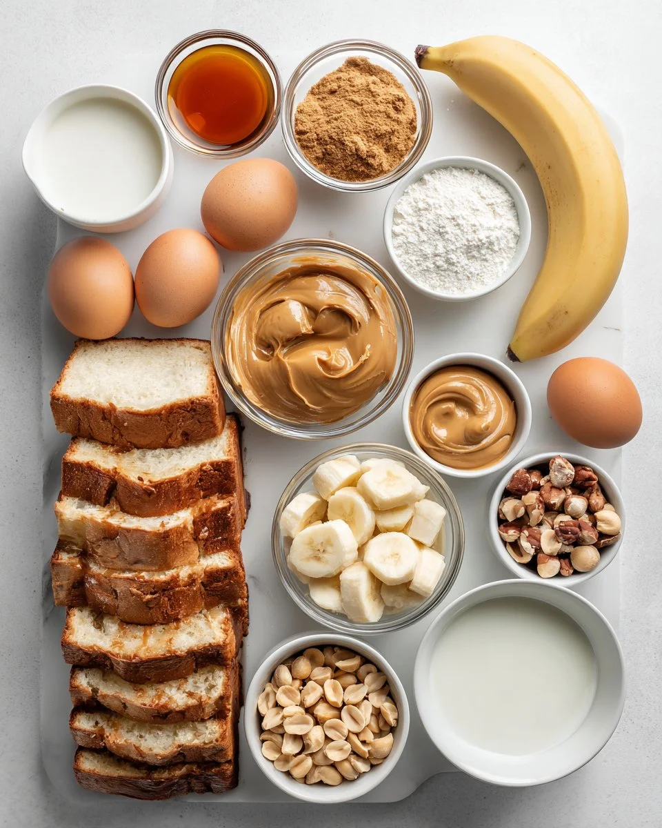 Peanut Butter Banana Overnight French Toast