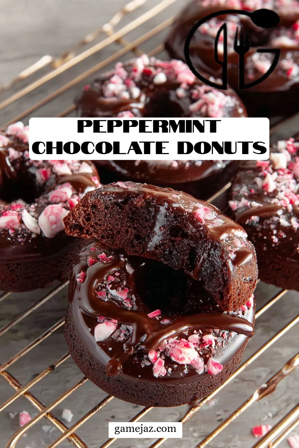 Peppermint Chocolate Donuts