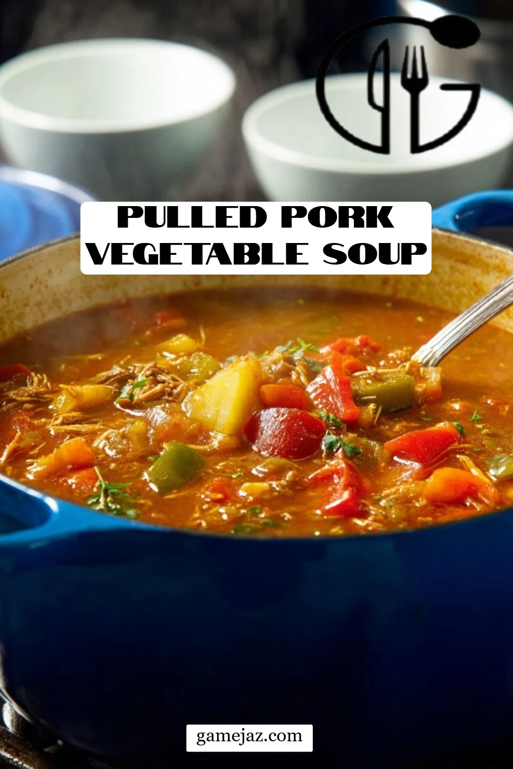 Pulled Pork Vegetable Soup