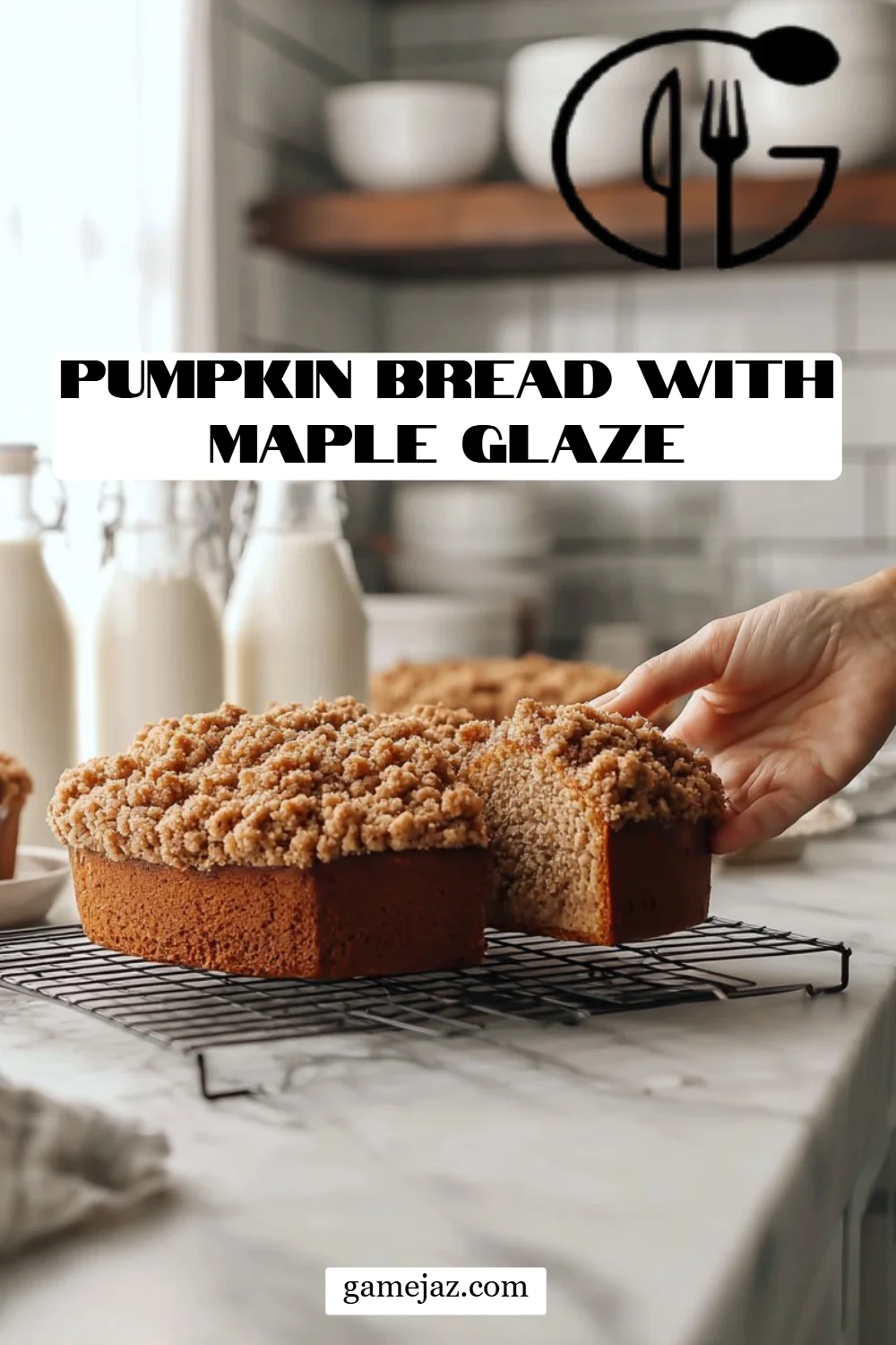 Pumpkin Bread with Maple Glaze