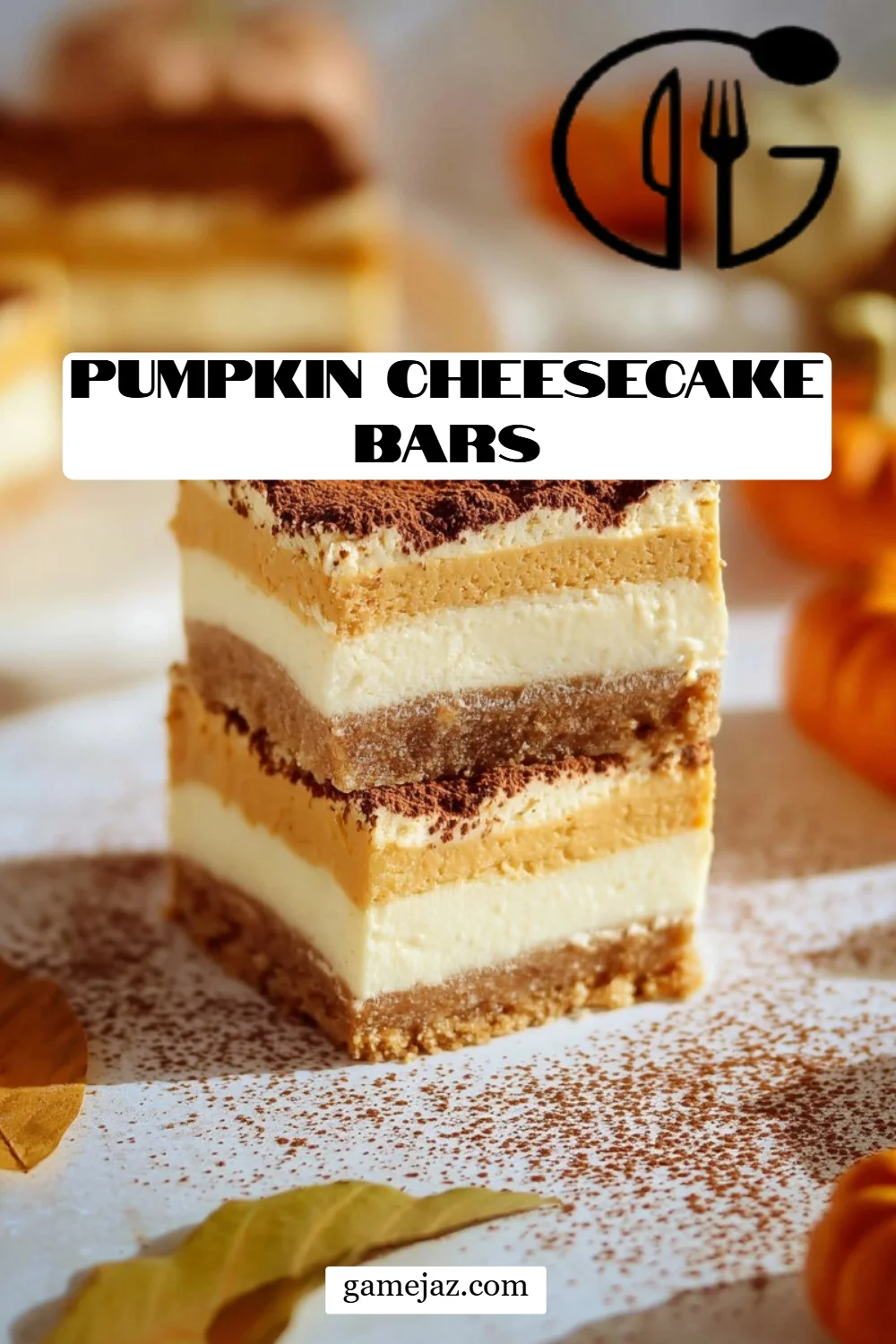Pumpkin Cheesecake Bars