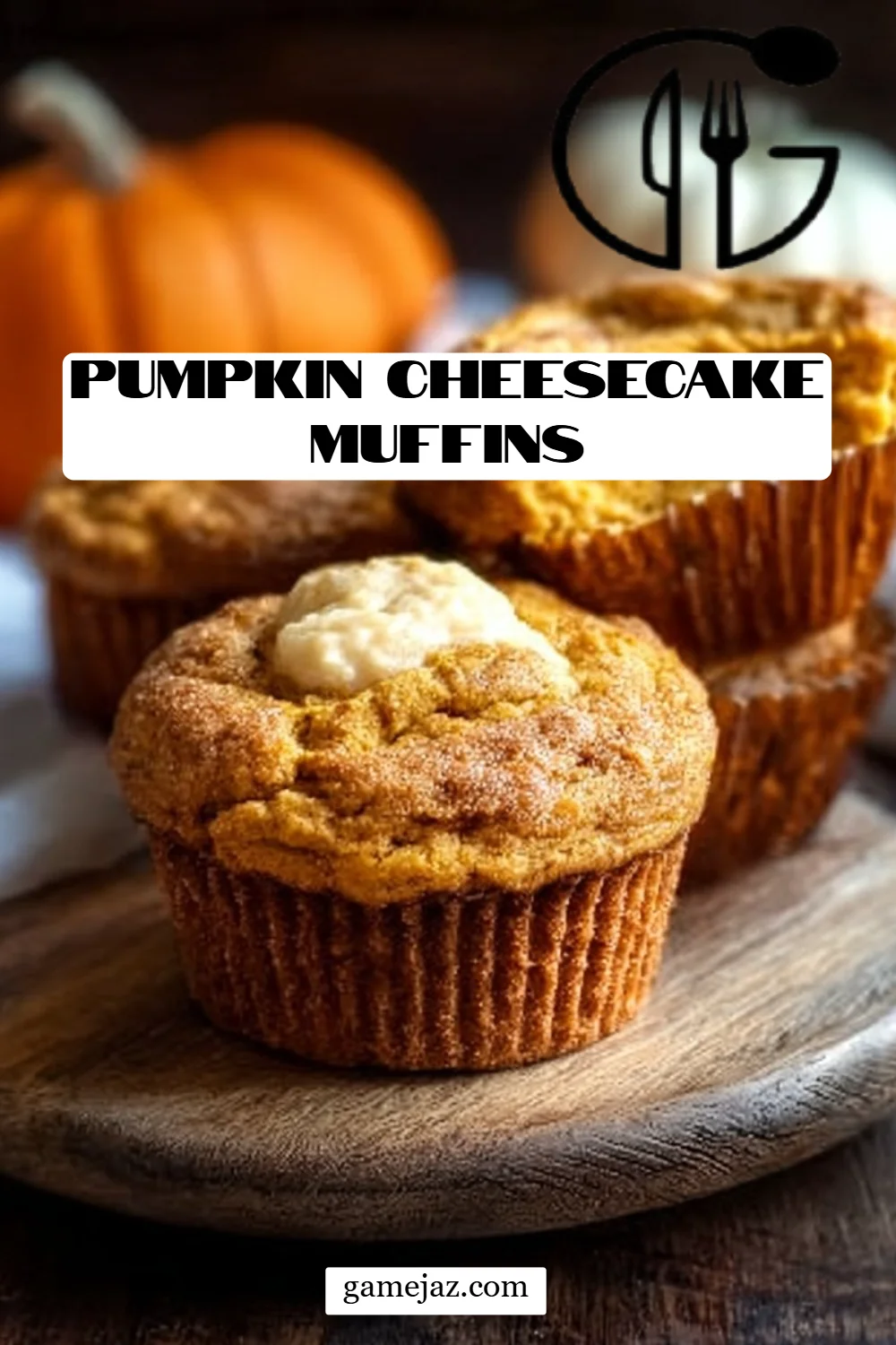 Pumpkin Cheesecake Muffins