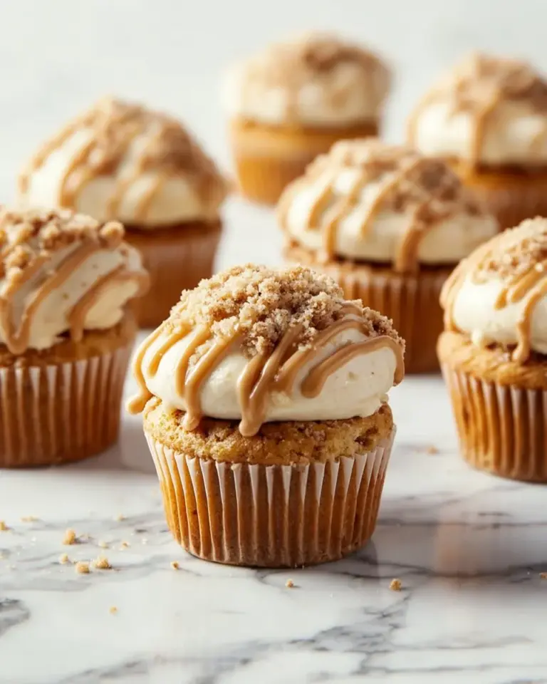 Delicious Pumpkin Crumb Cake Muffins fresh out of the oven