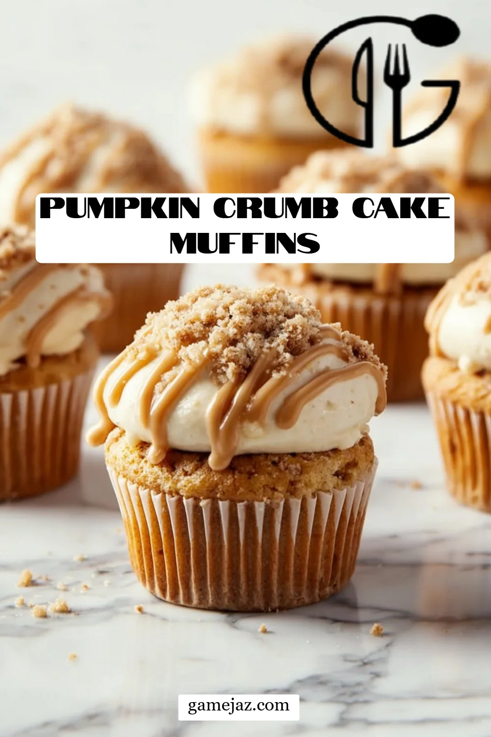 Pumpkin Crumb Cake Muffins