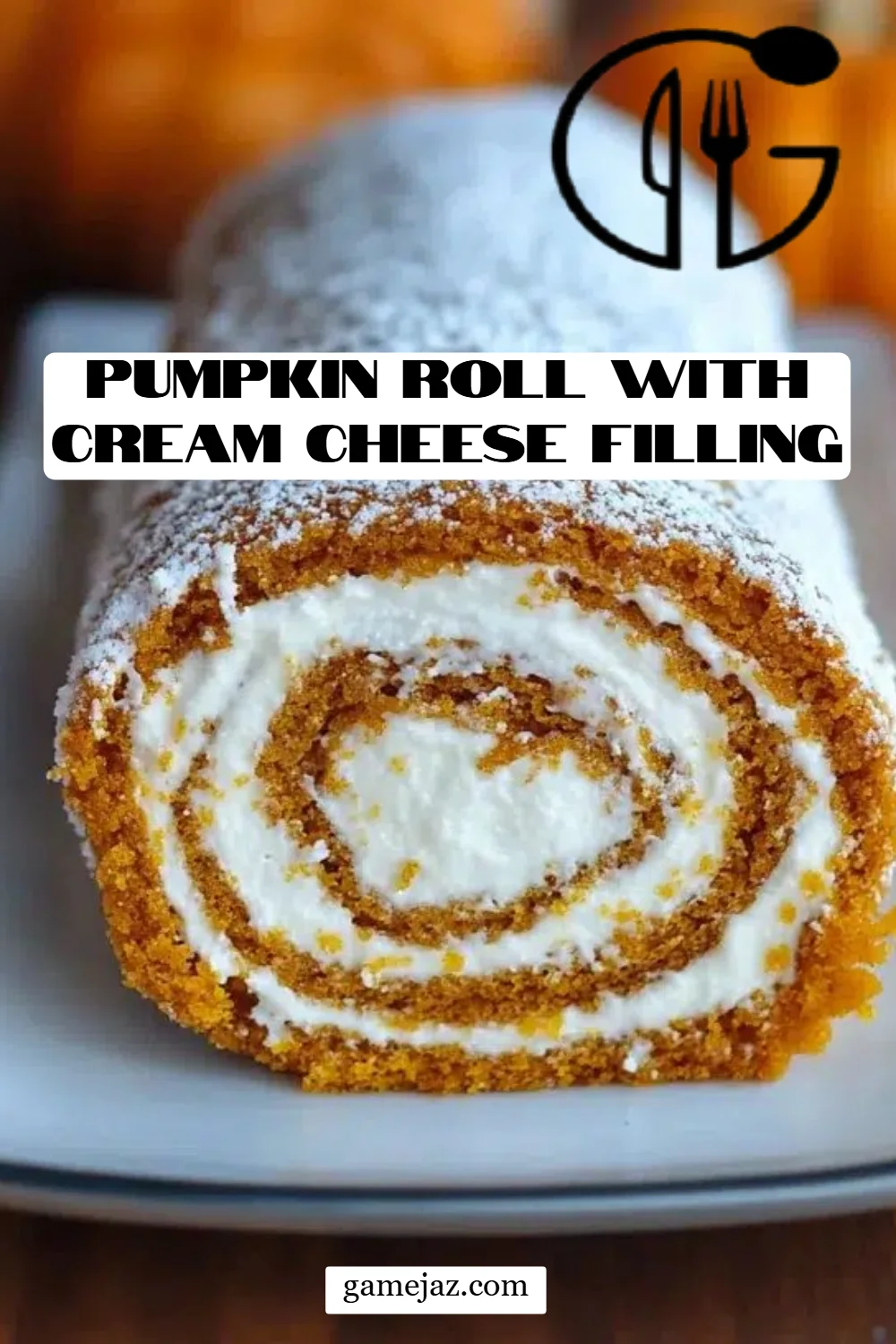 Pumpkin Roll with Cream Cheese Filling
