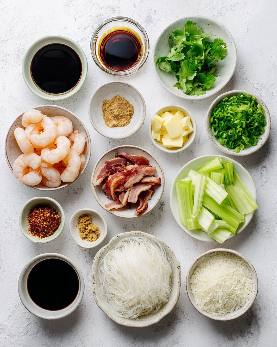 Rice Cooker Noodles with Shrimp and Ginger