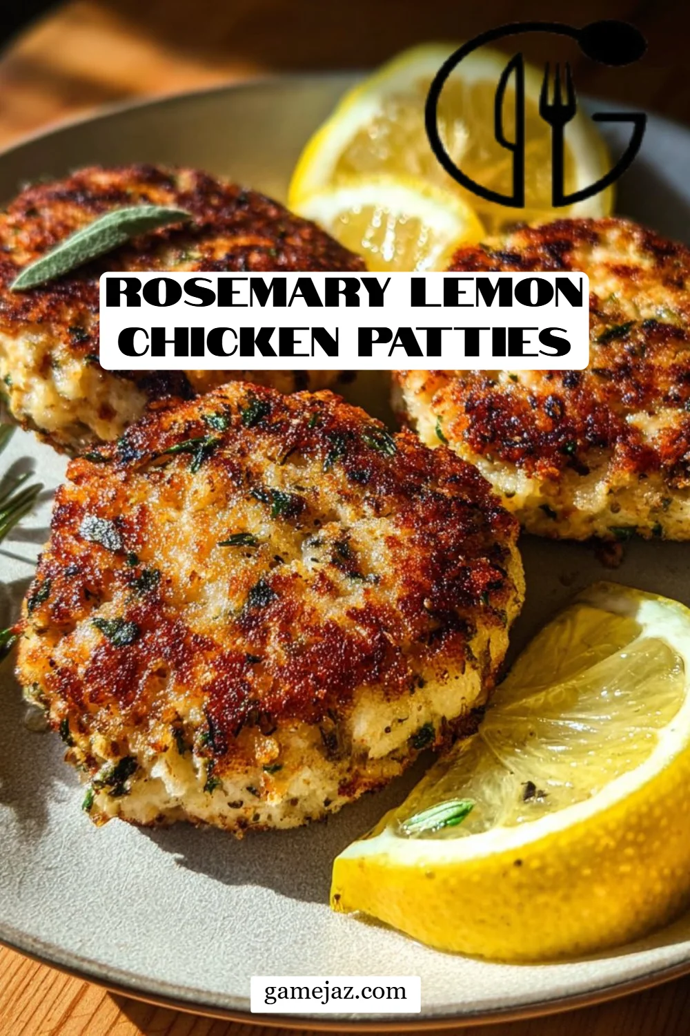 Rosemary Lemon Chicken Patties