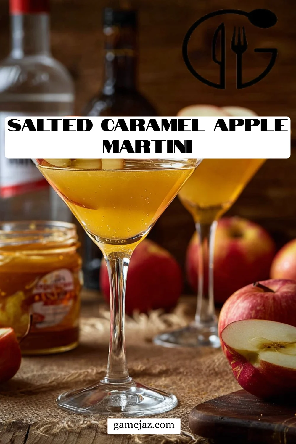 Salted Caramel Apple Martini