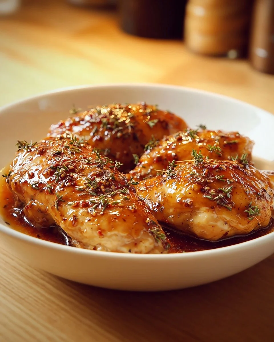 Slow Cooker Sweet Baby Ray's Chicken served with rice and vegetables