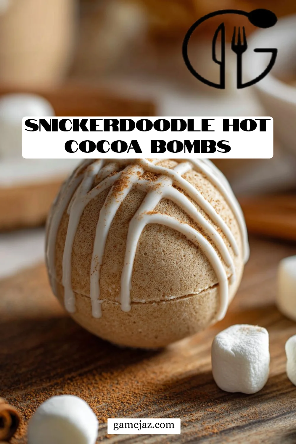 Snickerdoodle Hot Cocoa Bombs