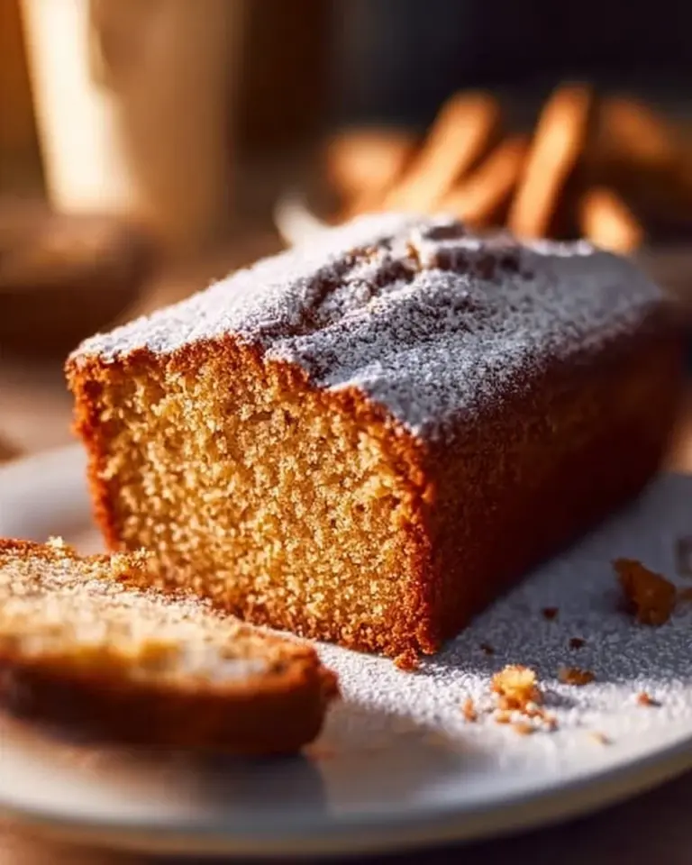 Delicious slice of Snickerdoodle Pumpkin Bread with cinnamon and sugar topping