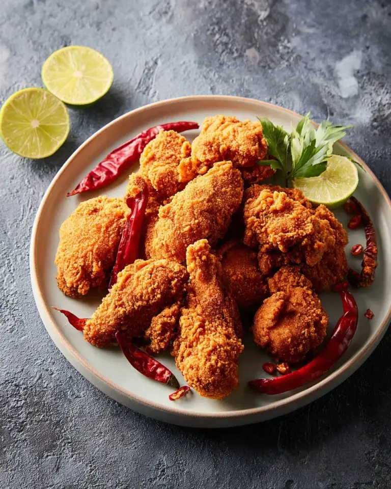 Delicious Spicy and Zingy Thai Wings served with fresh herbs and dipping sauce