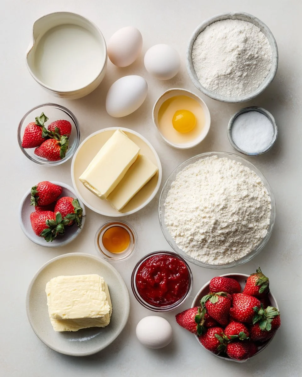 Strawberries and Cream Sweet Rolls