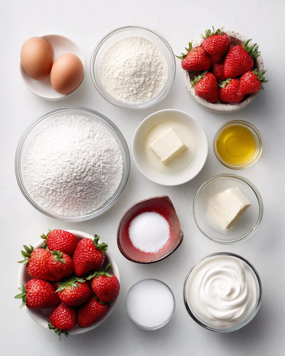 Strawberry Angel Food Cake