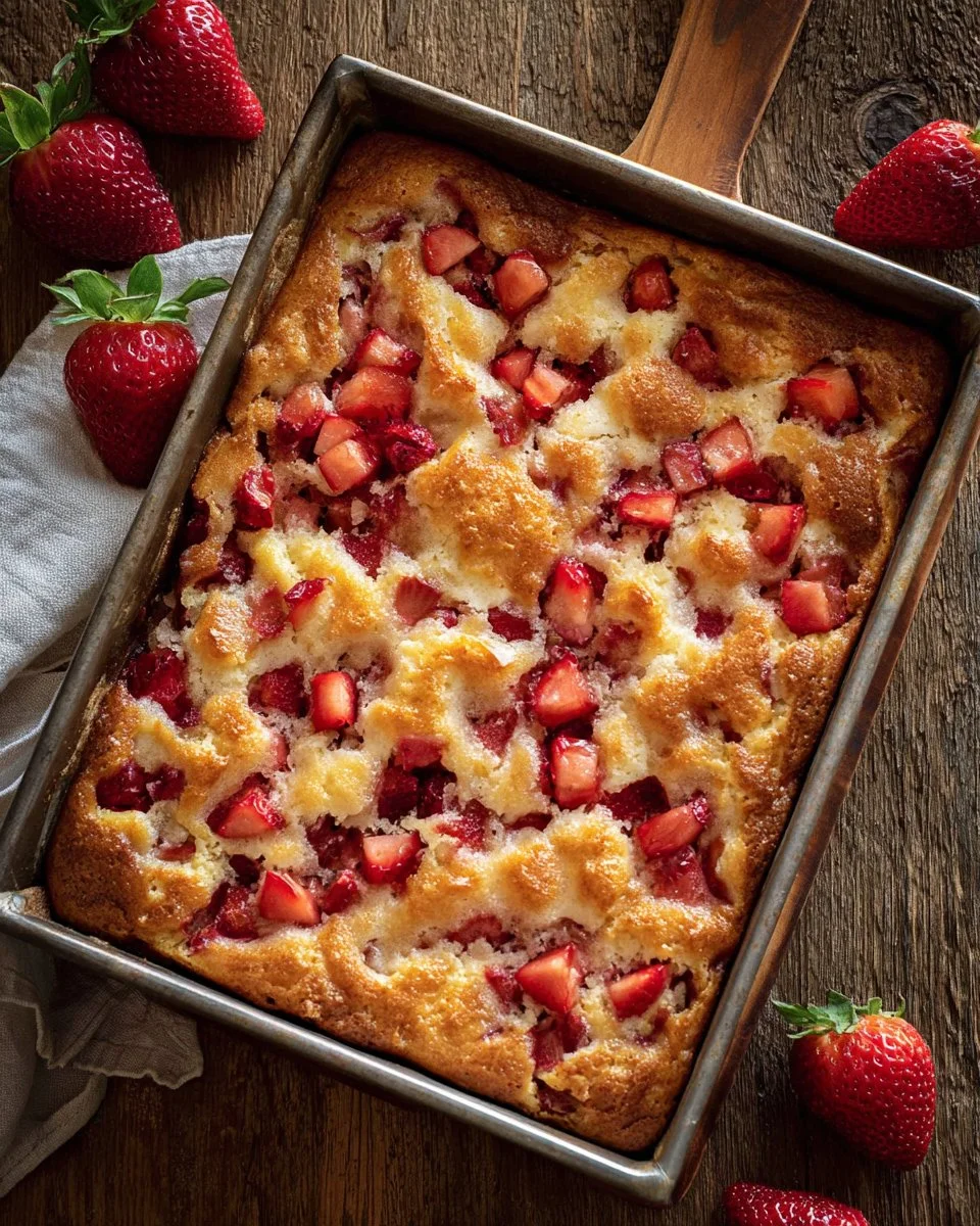 Delicious Strawberry Butter Swim Biscuits fresh from the oven.