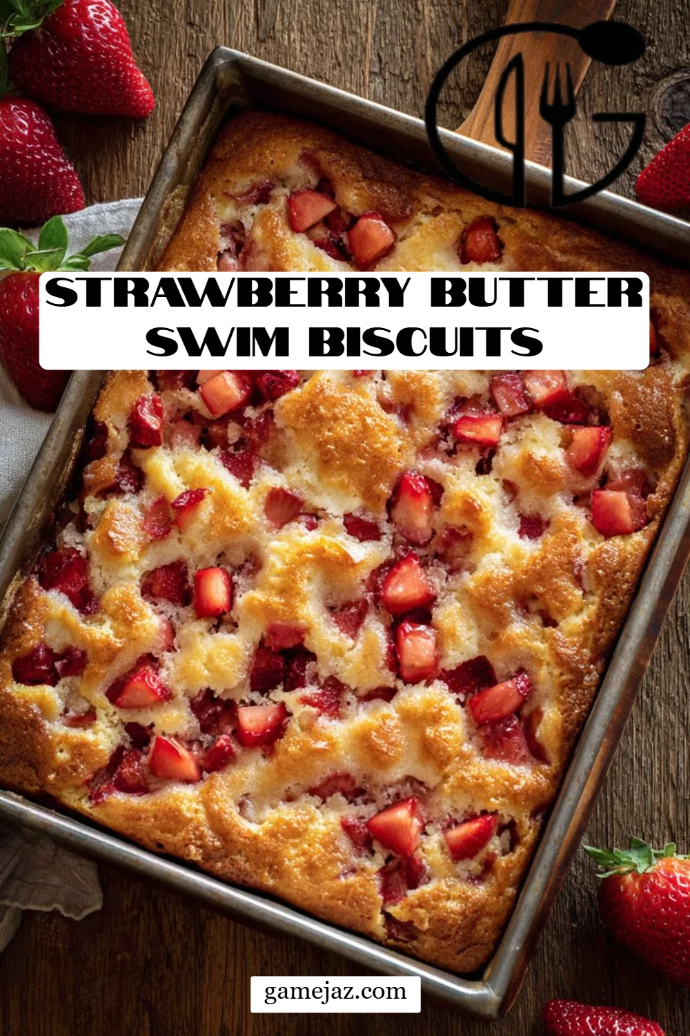 Strawberry Butter Swim Biscuits