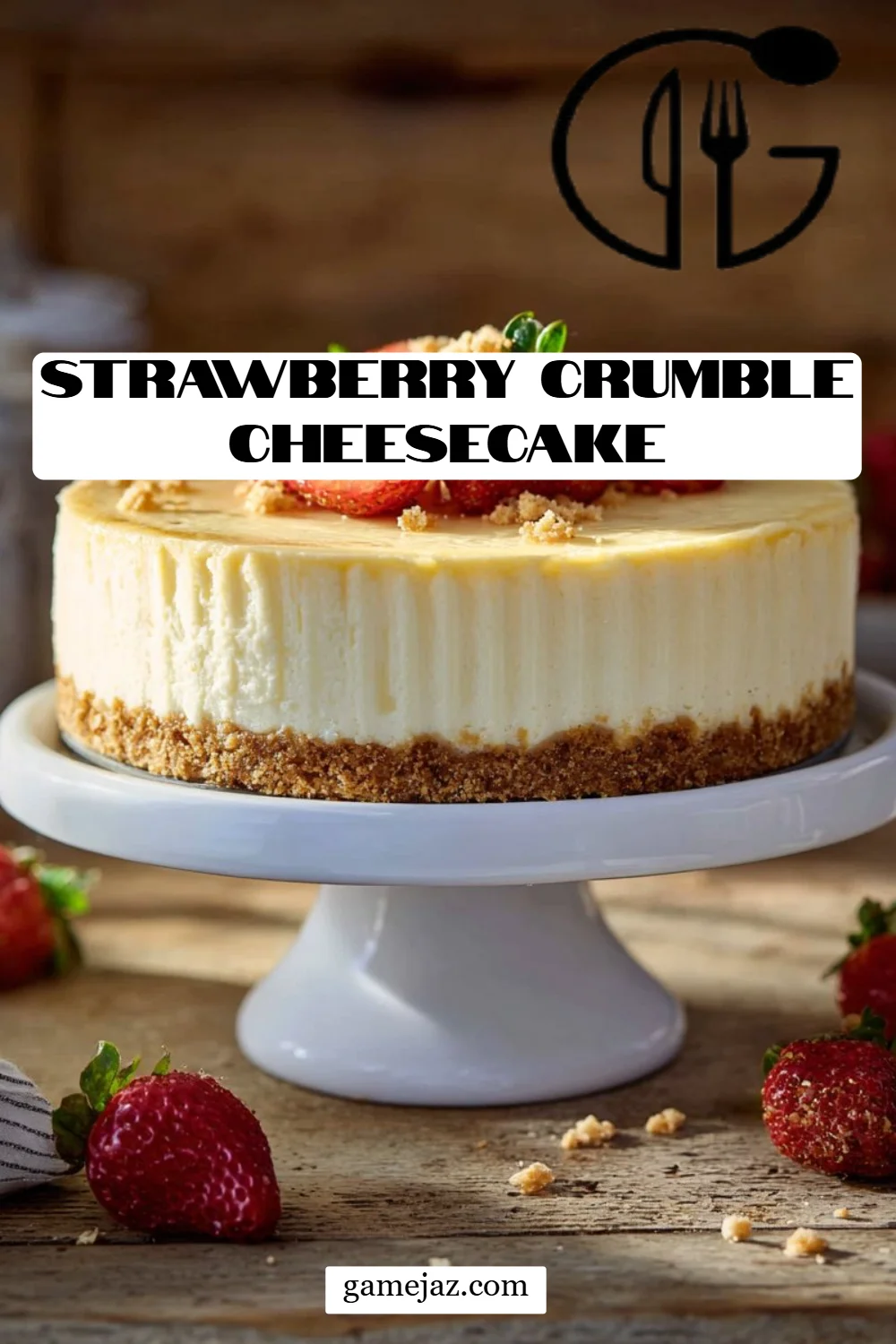 Strawberry Crumble Cheesecake