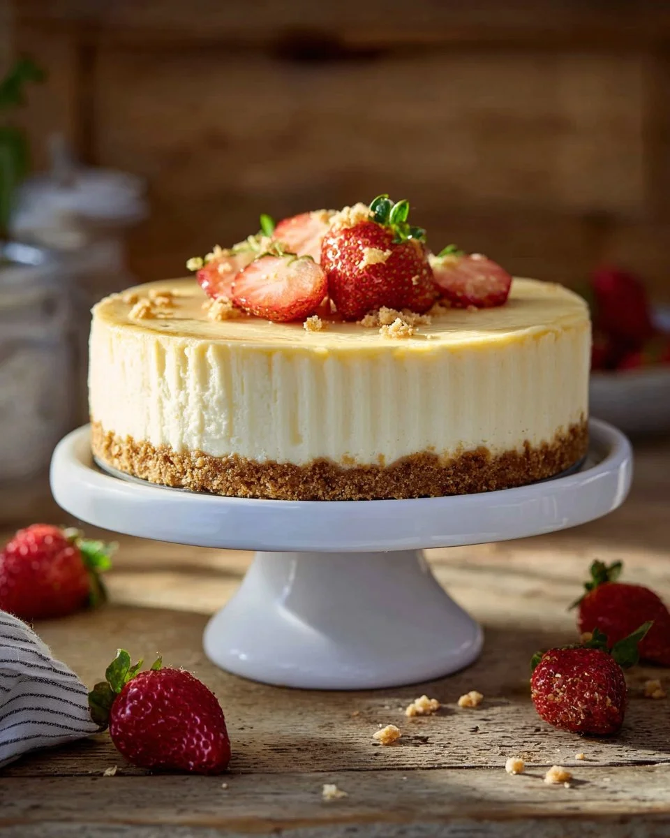 Strawberry Crumble Cheesecake