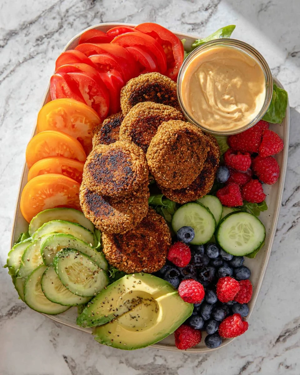 Delicious vegan breakfast sausage patties served on a breakfast plate