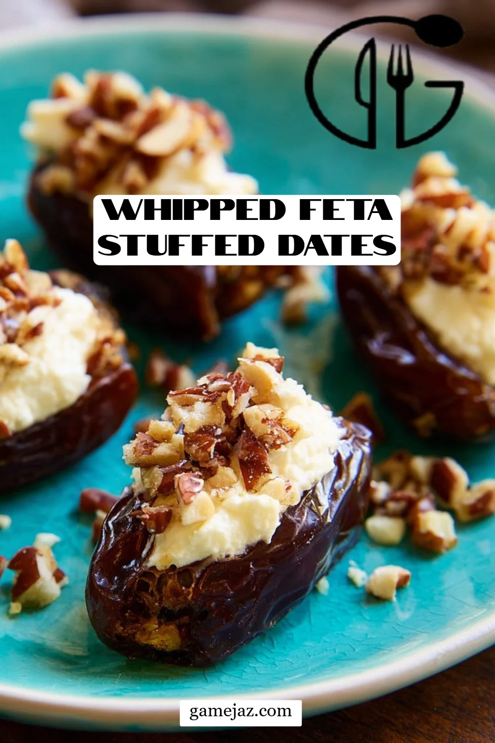 Whipped Feta Stuffed Dates