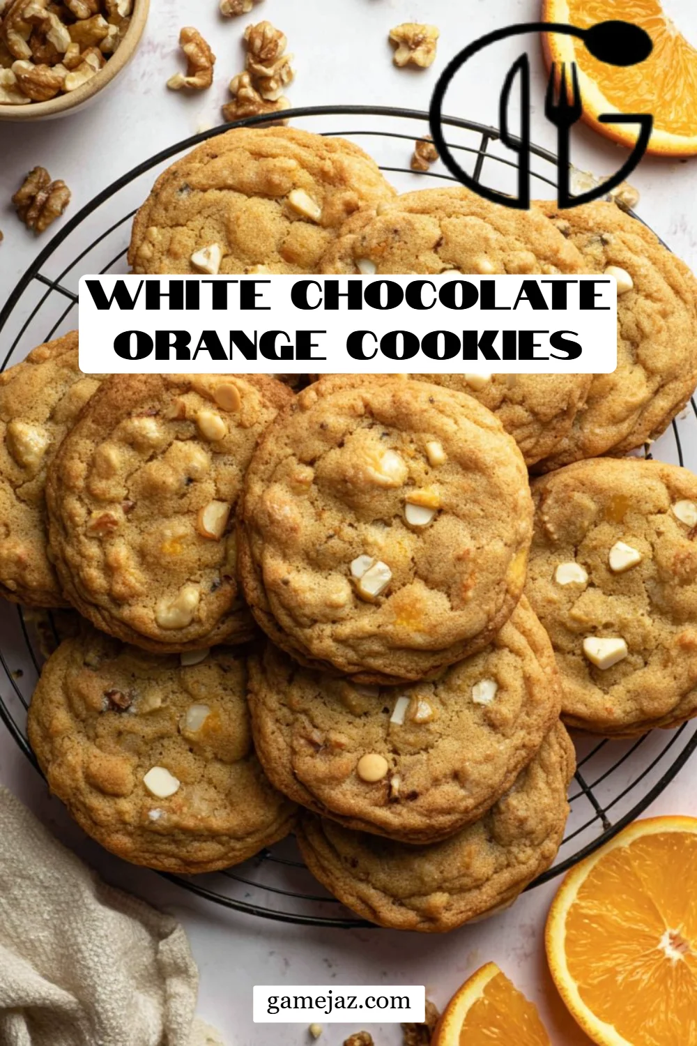White Chocolate Orange Cookies