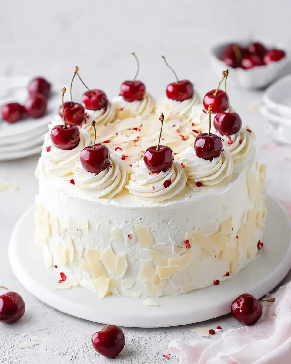 White Forest Cake