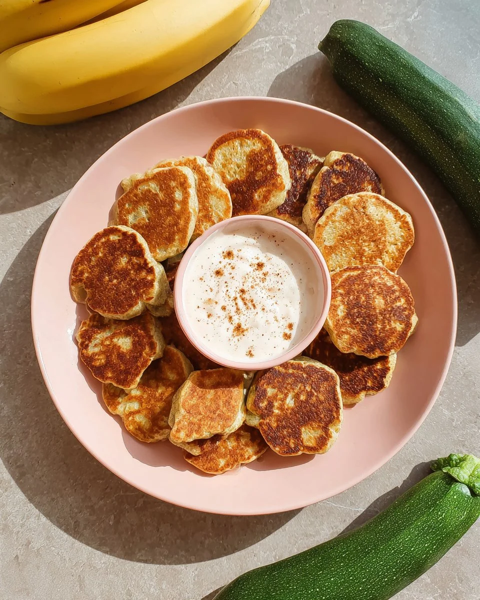 Zucchini and Banana Fritters