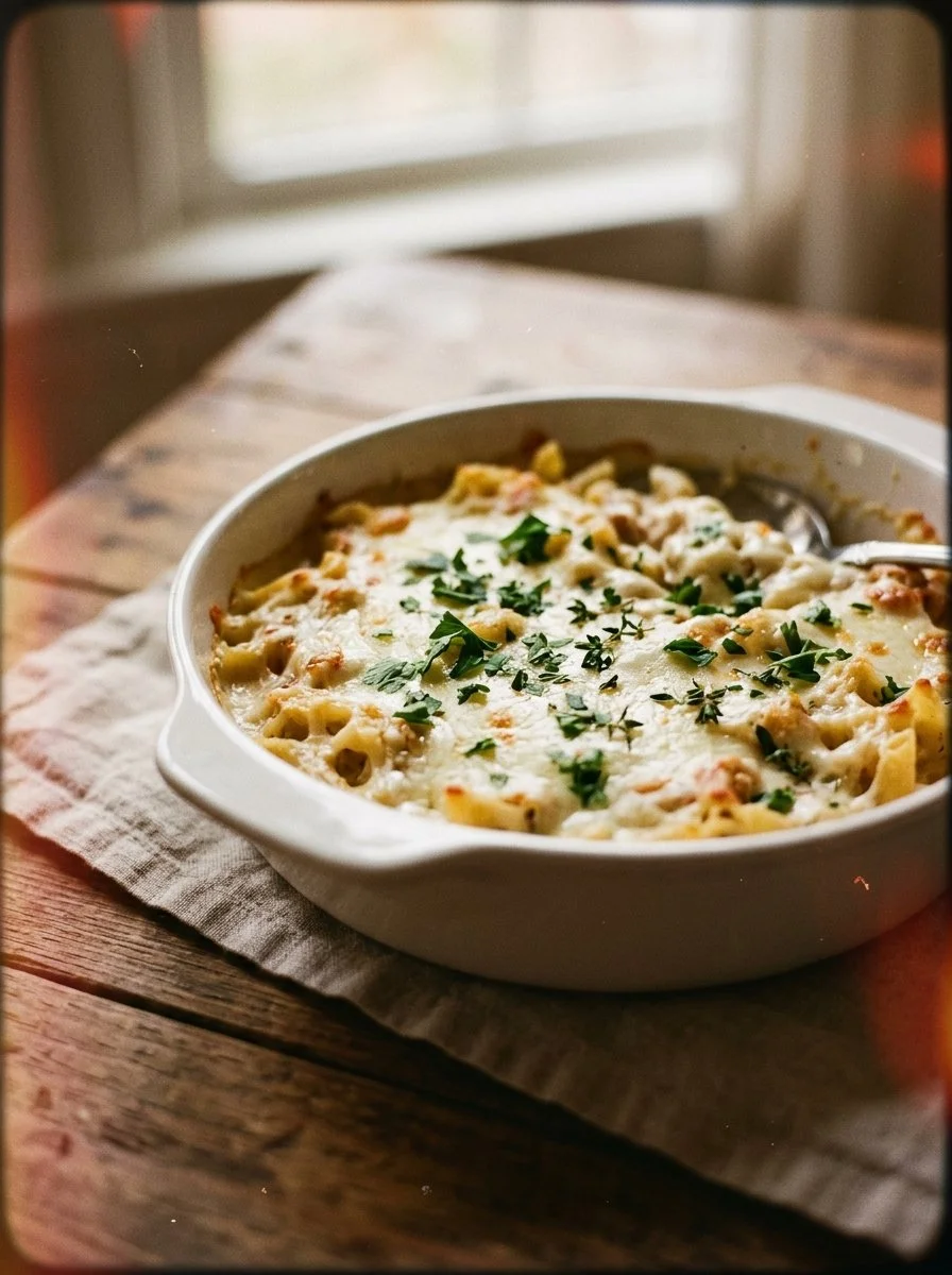 Chicken Alfredo Bake
