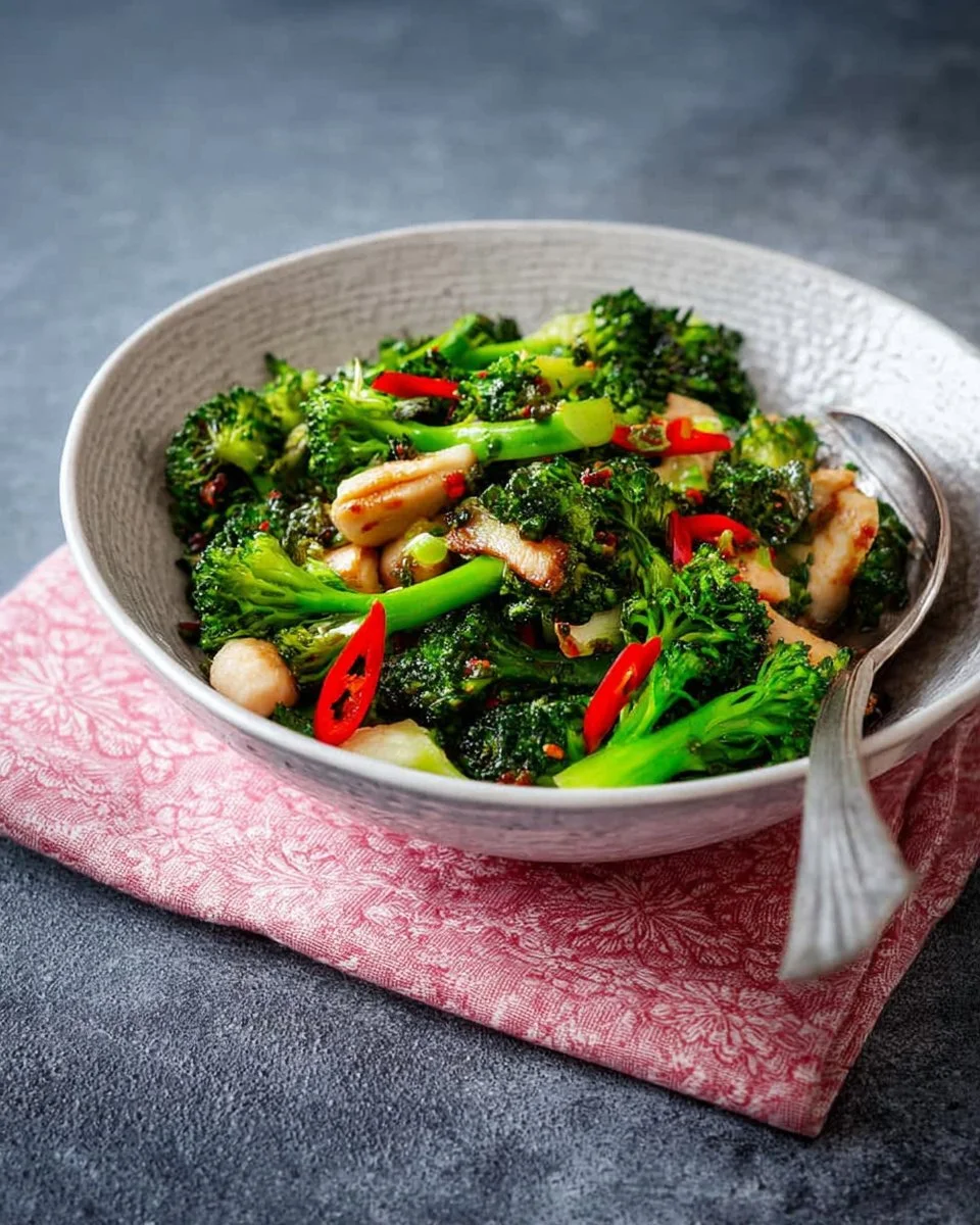Deliciously Easy Broccoli Stir Fry with Salted Mackerel