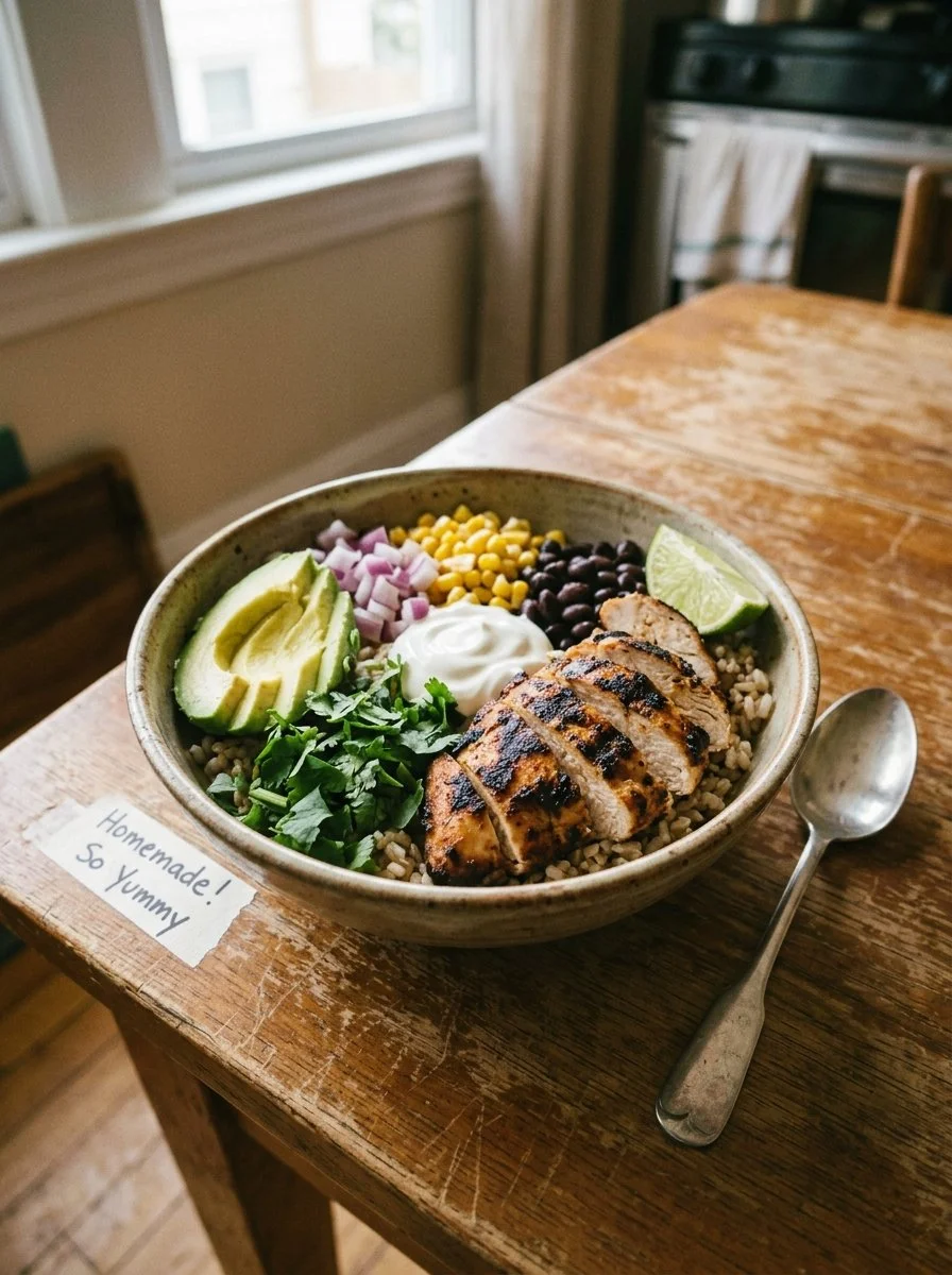 Grilled Chicken Burrito Bowls
