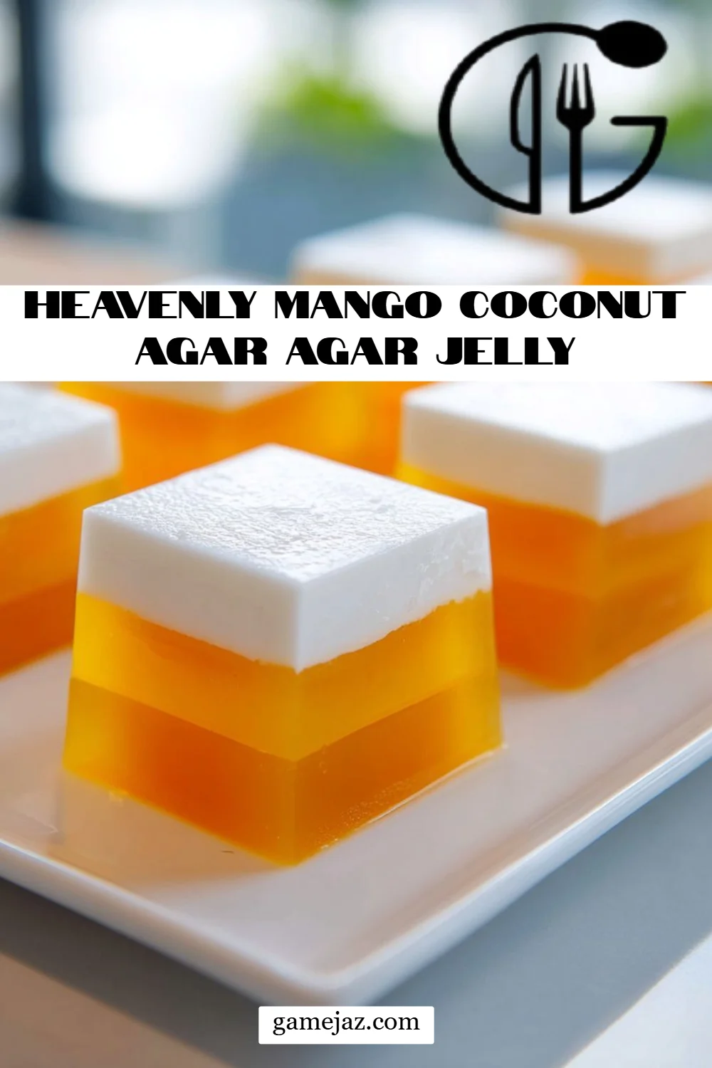 Heavenly Mango Coconut Agar Agar Jelly