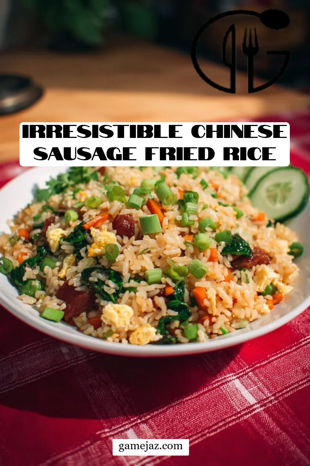 Irresistible Chinese Sausage Fried Rice