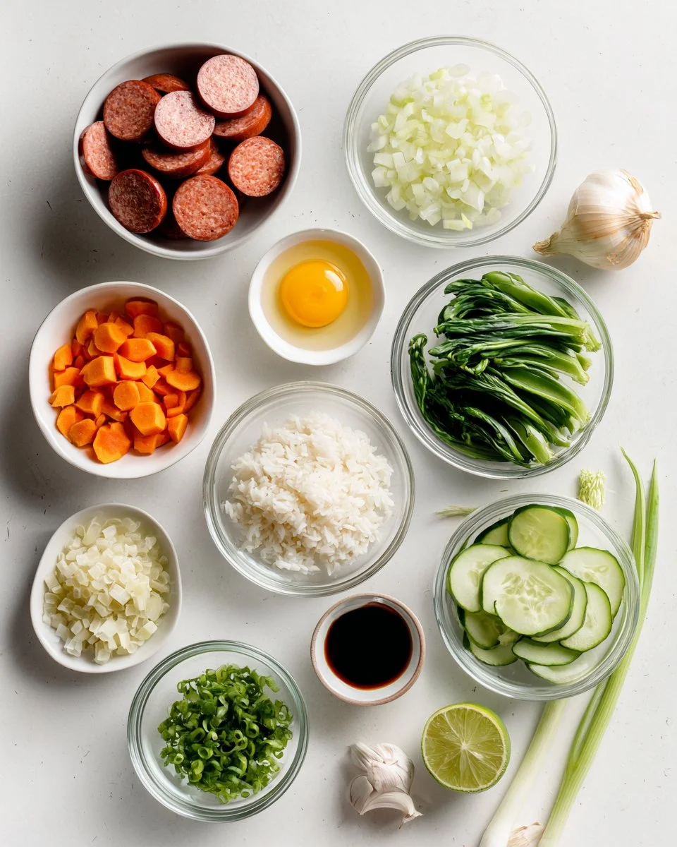Irresistible Chinese Sausage Fried Rice