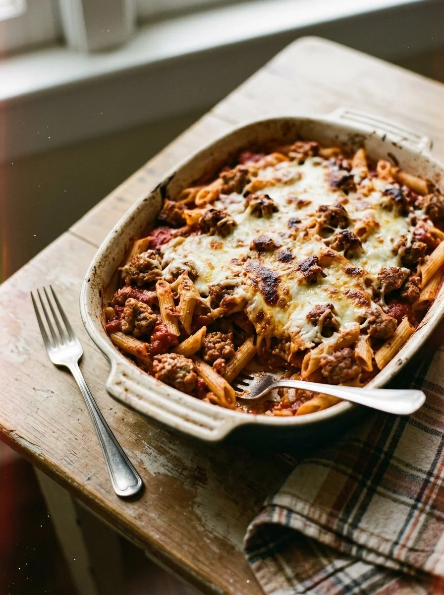 Italian Sausage Penne Casserole
