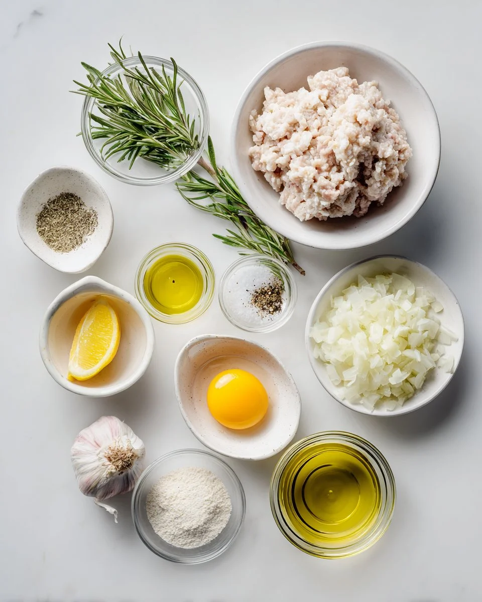 Zesty Rosemary Lemon Chicken Patties